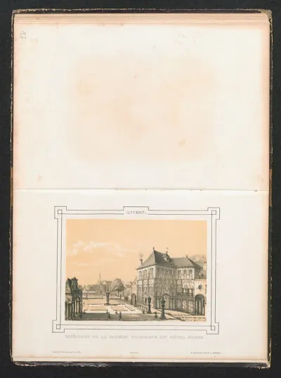 Binnenhof van de Maison Hilwerue of Rubenshuis te Antwerpen