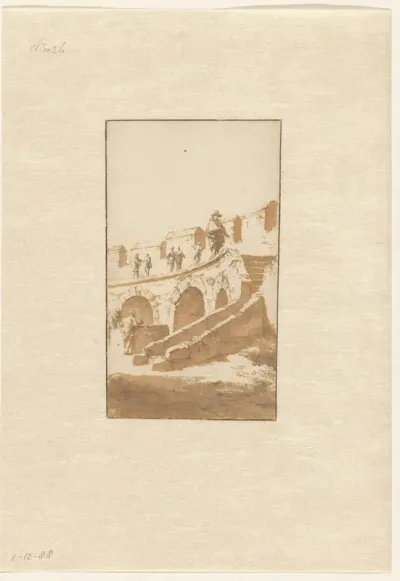 Binnenkant van de Burcht te Leiden
