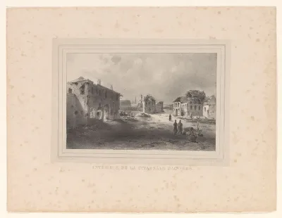 Binnenplaats van de Citadel van Antwerpen, 1833