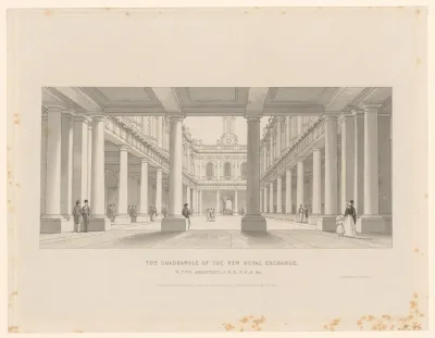 Binnenplaats van de Royal Exchange te Londen
