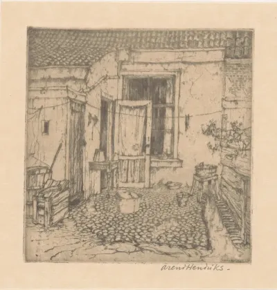 Binnenplaats van een huis