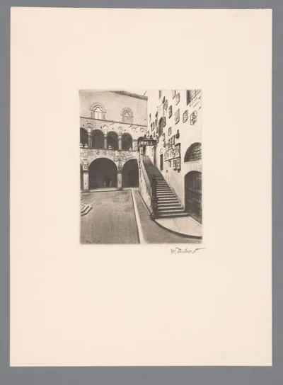 Binnenplaats van het Palazzo del Bargello te Florence