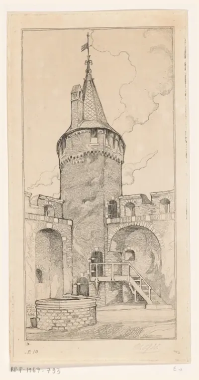 Binnenplein en toren van het Muiderslot