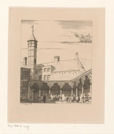 Binnenplein van de Oude Beurs in Antwerpen
