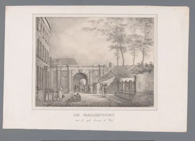 Binnenzijde van de Maliepoort in Utrecht