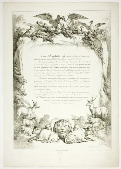 Biography Page from Oeuvres de J. B. Huet