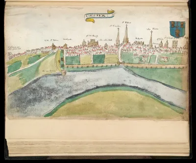 Bird's eye view of Chester