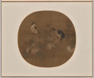 Birds on a Peach Branch