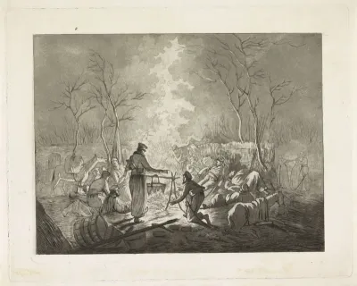 Bivak van kozakken, 1813