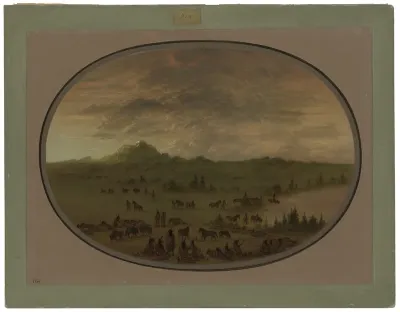 Bivouac of a Sioux War Party at Sunrise