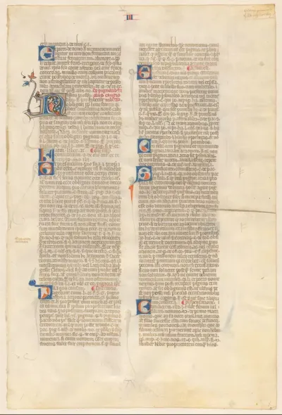 Blad uit Gregorius IX, Decretales, lib. III