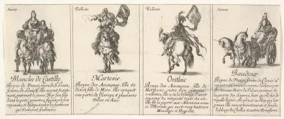 Blanche de Castille, Martesie, Orithie, and Baudour, from "The Game of Queens" (Le Jeu des Reines Renommées)