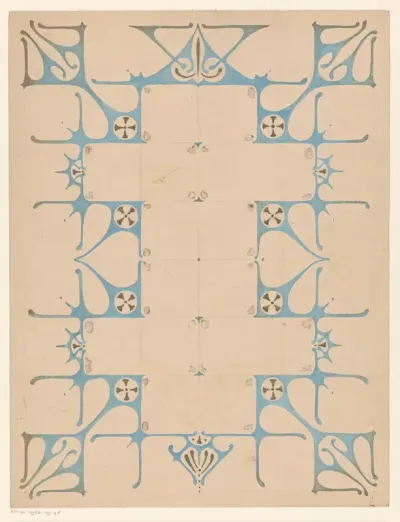 Blanco handtekeningenblad met ornamenten