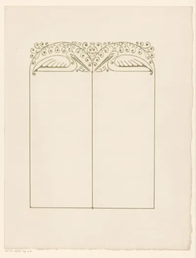Blanco handtekeningenblad met pelikanen