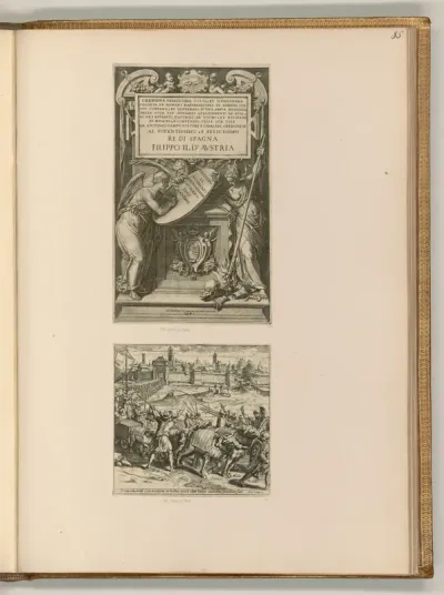 Blatt zur Herrschaft Philipp II. von Spanien über Cremona; Heereszug