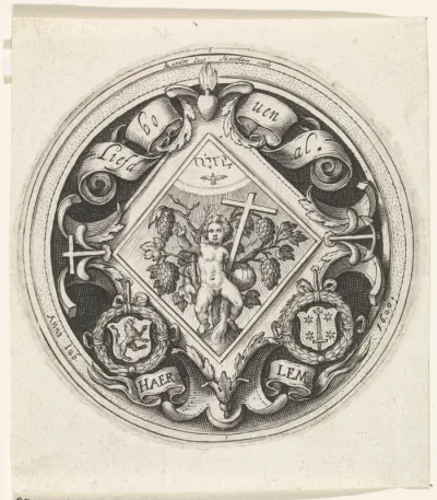 Blazoen van de Haarlemse rederijkerskamer De Wijngaertrancken, 1600