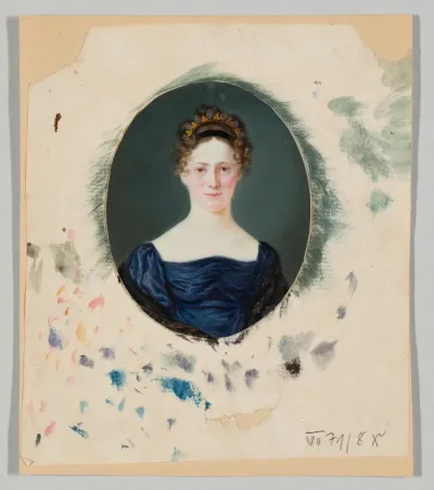 Blesson, Annette (verh. Busse): Miniaturporträt Auguste N.N.