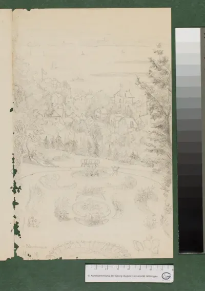 Blick auf Blankenese (vom Haus des Künstlers aus)