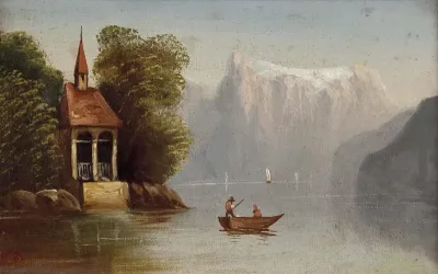 Blick auf die Tell Kapelle am Vierwaldstätter See