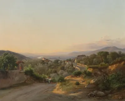 Blick auf Florenz und die Hügel nach Westen von San Donato, über Bagno a Ripoli