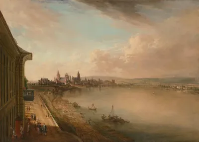 Blick auf Mainz von Süden