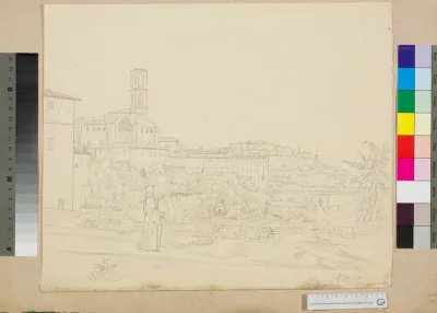 Blick auf San Domenico in Perugia