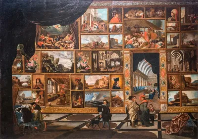 Blick in die Galerie eines Fürsten