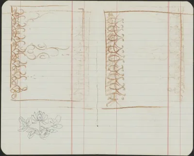 Bloemen en ontwerpen voor Elseviers Geïllustreerd Maandschrift