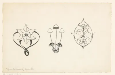 Bloemen en paddenstoelen