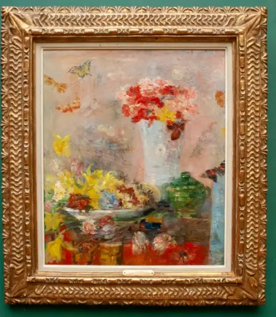 Bloemen en vlinders