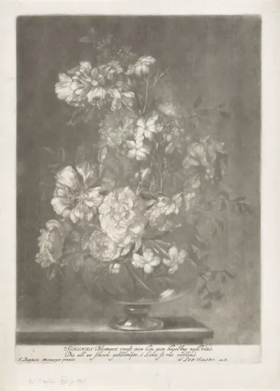 Bloemen in een glazen vaas