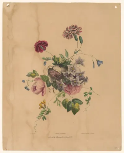 Bloemen met rozen en anjers