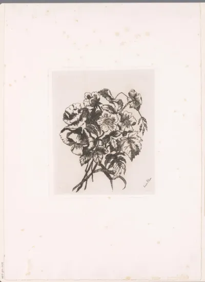 Bloemstilleven met klaprozen en anemonen