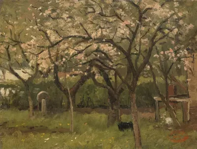 Blossoming Tree in an Orchard
