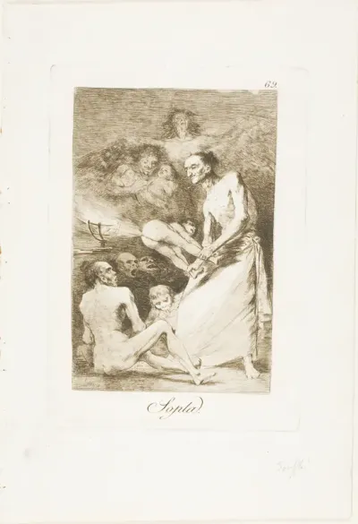 Blow, plate 69 from Los Caprichos