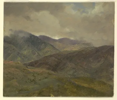 Blue Hills and Gray Clouds, Jamaica, May–August