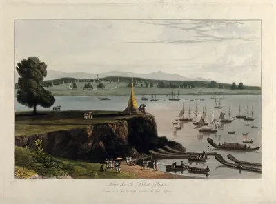 Boats at Melloon, Burma