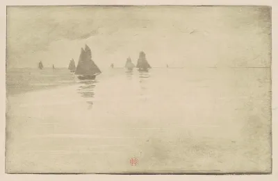 Boats in a Morning Fog