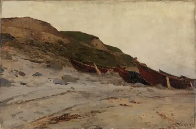 Boats on the Beach at Jæren