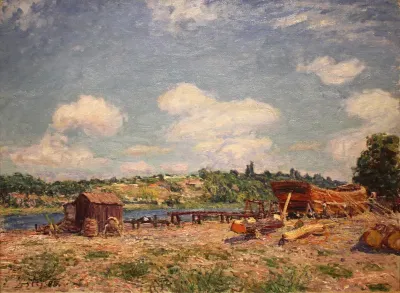 Boatyard at Saint-Mammès