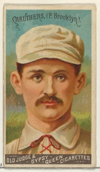 Bob Caruthers, Pitcher, Brooklyn, from the Goodwin Champion series for Old Judge and Gypsy Queen Cigarettes