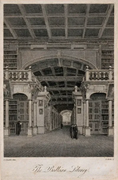 Bodleian Library, Oxford: interior panoramic view