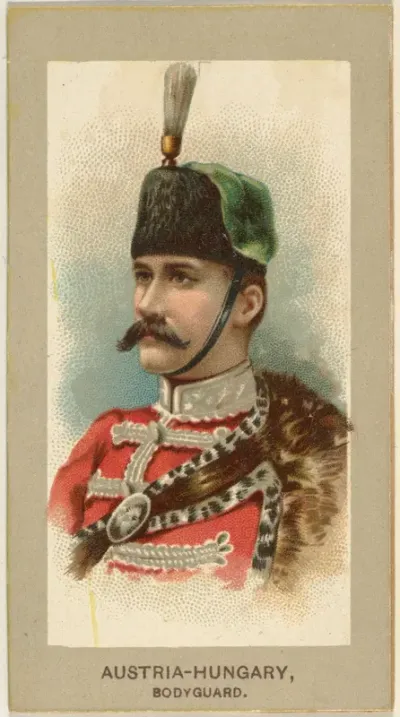 Bodyguard, Austria-Hungary, from the Military Uniforms series (T182) issued by Abdul Cigarettes
