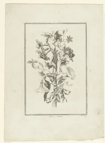 Boeket van narcis en winde