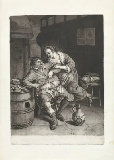 Boer en een vrouw