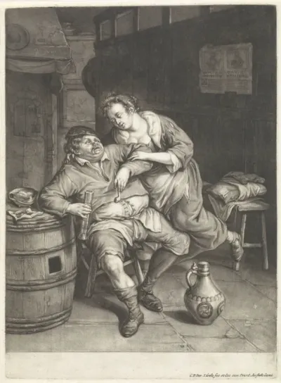 Boer en een vrouw