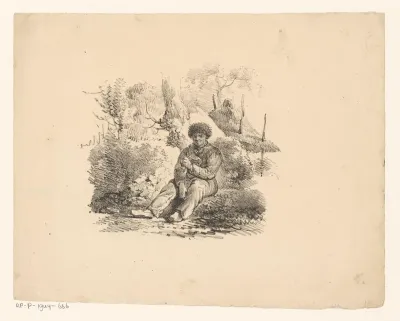 Boer met pijp