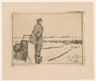 Boer op het ijs