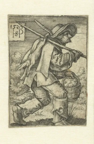 Boer op weg naar de markt