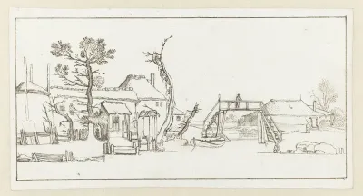 Boerderij aan een kanaal nabij Haarlem